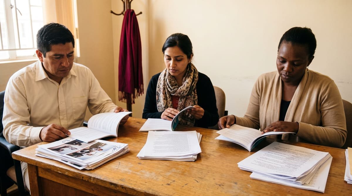 Three task types, three rulebooks: Three reviewers.