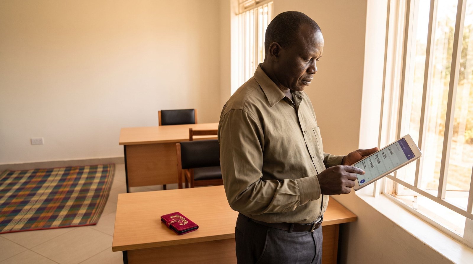Coverage field note: Acholi language reference materials prepared for translation review.