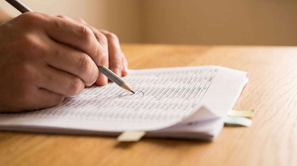 Romani translation visual: A printed table of variants with one row circled in pencil.
