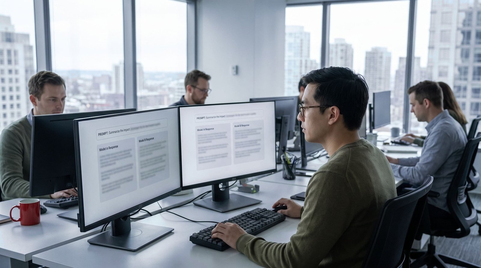 Rare-language evaluation set: LLM output evaluation using an MQM error-typology board and document-level error markup.