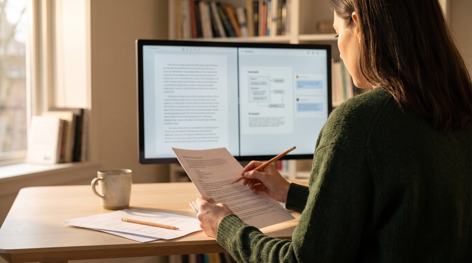 An annotation reviewer testing written work instructions against real sample material.