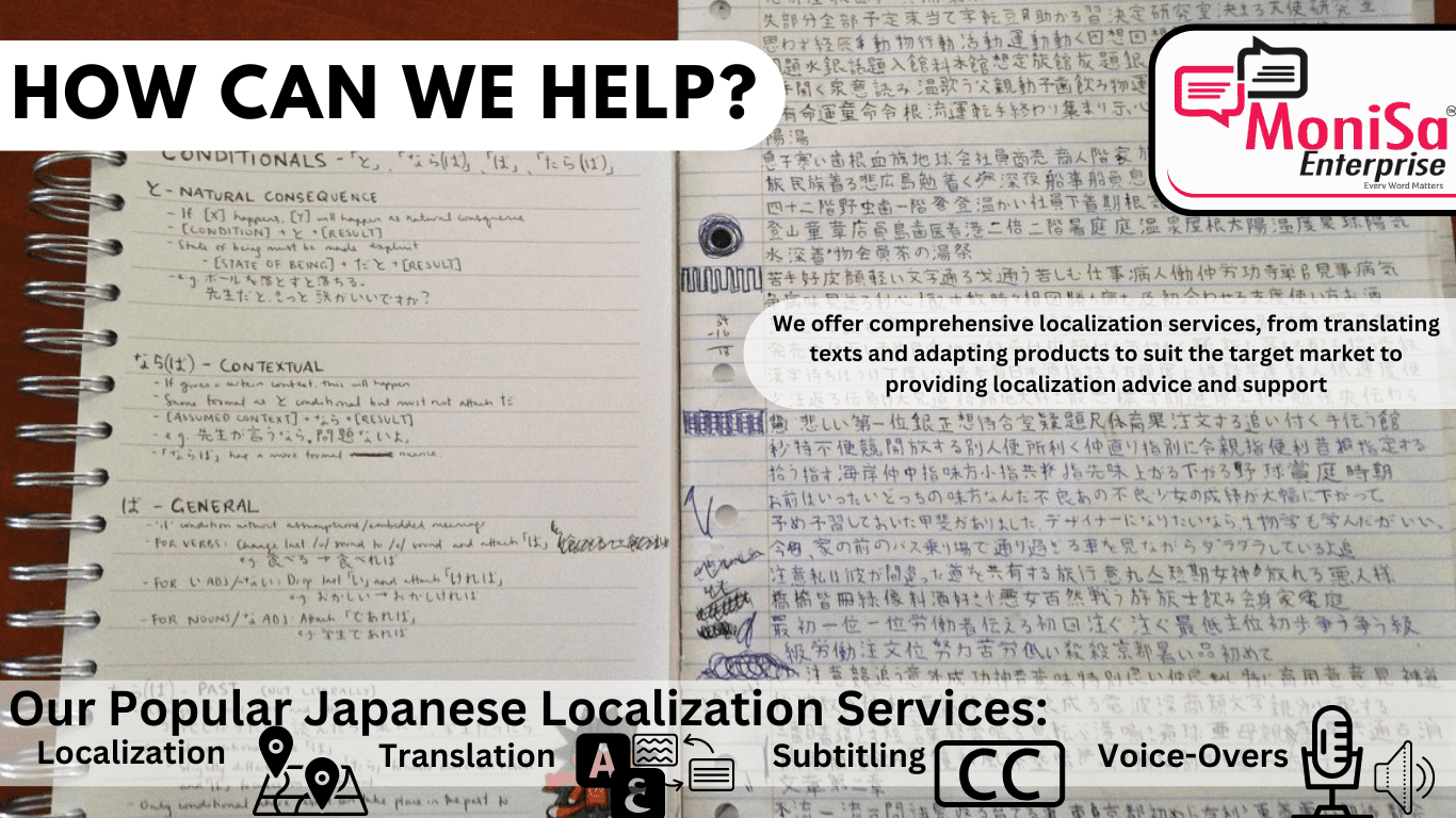 How the MoniSa Enterprises Can Help For Japanese Localization 