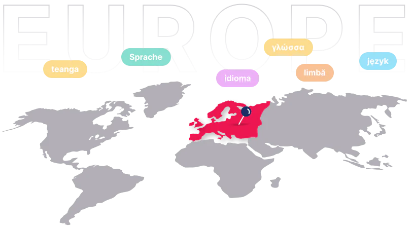 Europe Languages 1 multimedia translation
