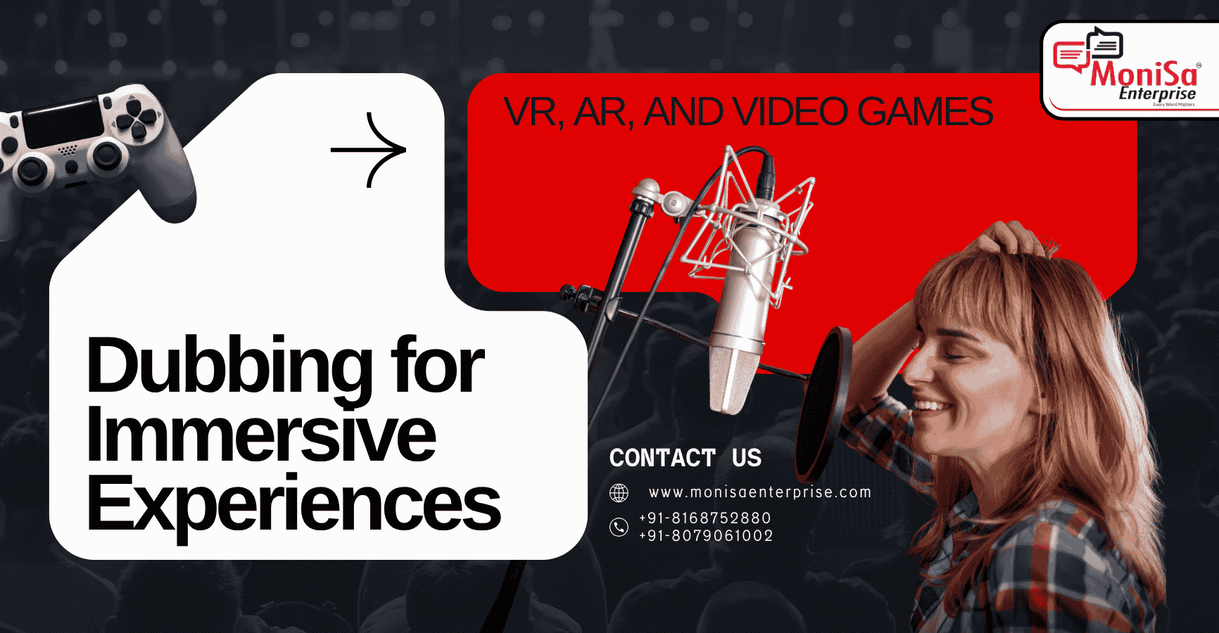Immersive Dubbing Experiences: VR, AR, and Video Games